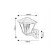 Aplice - Aplica pentru iluminat exterior design modern IP44 Paravento negru