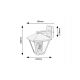 Aplice - Aplica pentru iluminat exterior design modern IP44 Paravento negru