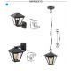 Aplice - Aplica pentru iluminat exterior design modern IP44 Paravento negru