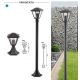 Stalpi - Stalp mediu pentru iluminat exterior design modern IP44 Paravento negru