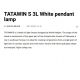 Pendule, Lustre suspendate - Lustra suspendata design modern TATAWIN S 3L alb