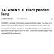 Pendule, Lustre suspendate - Lustra suspendata design modern TATAWIN S 3L negru