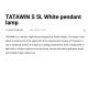 Pendule, Lustre suspendate - Lustra suspendata design modern TATAWIN S 5L alb
