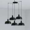  Lustra suspendata design modern TATAWIN M 5L negru