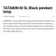 Pendule, Lustre suspendate - Lustra suspendata design modern TATAWIN M 5L negru