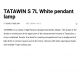 Pendule, Lustre suspendate - Lustra suspendata design modern TATAWIN S 7L alb