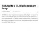 Pendule, Lustre suspendate - Lustra suspendata design modern TATAWIN S 7L negru