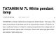 Pendule, Lustre suspendate - Lustra suspendata design modern TATAWIN M 7L alb