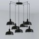 Pendule, Lustre suspendate - Lustra suspendata design modern TATAWIN M 7L negru