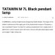 Pendule, Lustre suspendate - Lustra suspendata design modern TATAWIN M 7L negru