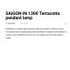 Pendule, Lustre suspendate - Lustra XXL suspendata design decorativ SAIGON IN 130cm Terracotta