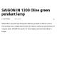 Pendule, Lustre suspendate - Lustra XXL suspendata design decorativ SAIGON IN 130cm Green