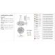 Pendule, Lustre suspendate - Lustra design unicat realizata manual Clizia Fume, 78cm