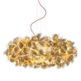 Pendule, Lustre suspendate - Lustra design unicat realizata manual Clizia Mama Non Mama Gold, 78cm