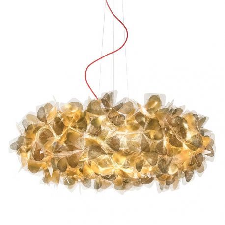 Pendule, Lustre suspendate - Lustra design unicat realizata manual Clizia Mama Non Mama Gold, 78cm