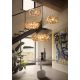 Pendule, Lustre suspendate - Lustra design unicat realizata manual Clizia Mama Non Mama Gold, 78cm