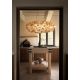 Pendule, Lustre suspendate - Lustra design unicat realizata manual Clizia Mama Non Mama Gold, 78cm