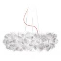 Lustra design unicat realizata manual Clizia Mama Non Mama White, 78cm