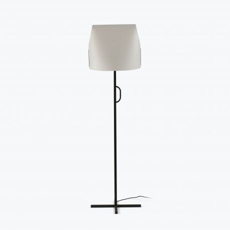 Lampadare - Lampadar/Lampa de podea design decorativ LUANG M Black/beige