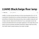 Lampadare - Lampadar/Lampa de podea design decorativ LUANG M Black/beige