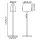Lampadare - Lampadar/Lampa de podea design decorativ LUANG M Black/beige