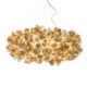 Pendule, Lustre suspendate - Lustra design unicat realizata manual Clizia XXL Mama Non Mama Gold, 130cm
