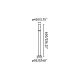 Stalpi - Stalp LED modern iluminat exterior ambiental IP65 BEZEL 60cm