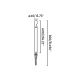 Tarusi - Tarus LED modern iluminat exterior ambiental IP65 BEZEL 60cm