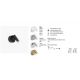 Aplice cu Spot - Aplica moderna cu reader LED design minimalist BOC chrome