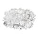 Plafoniera design unicat realizata manual Clizia Medium White, 53cm