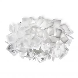 Aplice, corpuri de iluminat pentru pereti - Plafoniera design unicat realizata manual Clizia Medium White, 53cm