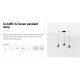 Pendule, Lustre suspendate - Lustra cu 3 Pendule design industrial Claire verde