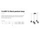Pendule, Lustre suspendate - Lustra cu 5 Pendule design industrial Claire negru