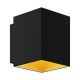 Aplice, corpuri de iluminat pentru pereti - Aplica de perete ambientala design modern SOLA WL SQUARE BLACK-GOLD