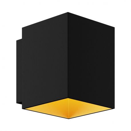 Aplice, corpuri de iluminat pentru pereti - Aplica de perete ambientala design modern SOLA WL SQUARE BLACK-GOLD