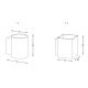 Aplice, corpuri de iluminat pentru pereti - Aplica de perete ambientala design modern SOLA WL SQUARE BLACK-GOLD