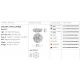 Plafoniere - Plafoniera design unicat realizata manual Clizia Large White, 78cm