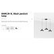 Pendule, Lustre suspendate - Lustra moderna cu 3 Pendule metalice stil industrial MARLIN