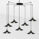Lustra moderna cu 7 Pendule metalice stil industrial MARLIN