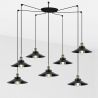 Lustra moderna cu 7 Pendule metalice stil industrial MARLIN