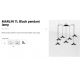 Pendule, Lustre suspendate - Lustra moderna cu 7 Pendule metalice stil industrial MARLIN