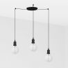 Lustra cu 3 Pendule design minimalist Art negru