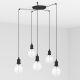 Pendule, Lustre suspendate - Lustra cu 5 Pendule design minimalist Art negru