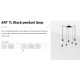 Pendule, Lustre suspendate - Lustra cu 7 Pendule design minimalist Art negru
