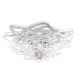Lustre aplicate - Lustra design Art Deco unicat realizata manual Aurora Mini alb