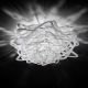 Lustre aplicate - Lustra design Art Deco unicat realizata manual Aurora Mini alb