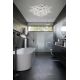 Lustre aplicate - Lustra design Art Deco unicat realizata manual Aurora Mini alb