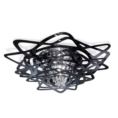 Lustre aplicate - Lustra design Art Deco unicat realizata manual Aurora Mini negru