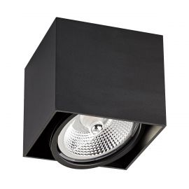 Plafoniere cu spoturi, Spoturi aplicate - Spot aplicat modern BOX 1 negru