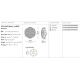 Plafoniere - Aplica perete sau tavan design unicat realizata manual La Vie Large Blue